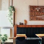 black seats in the restaurant · free stock photo 