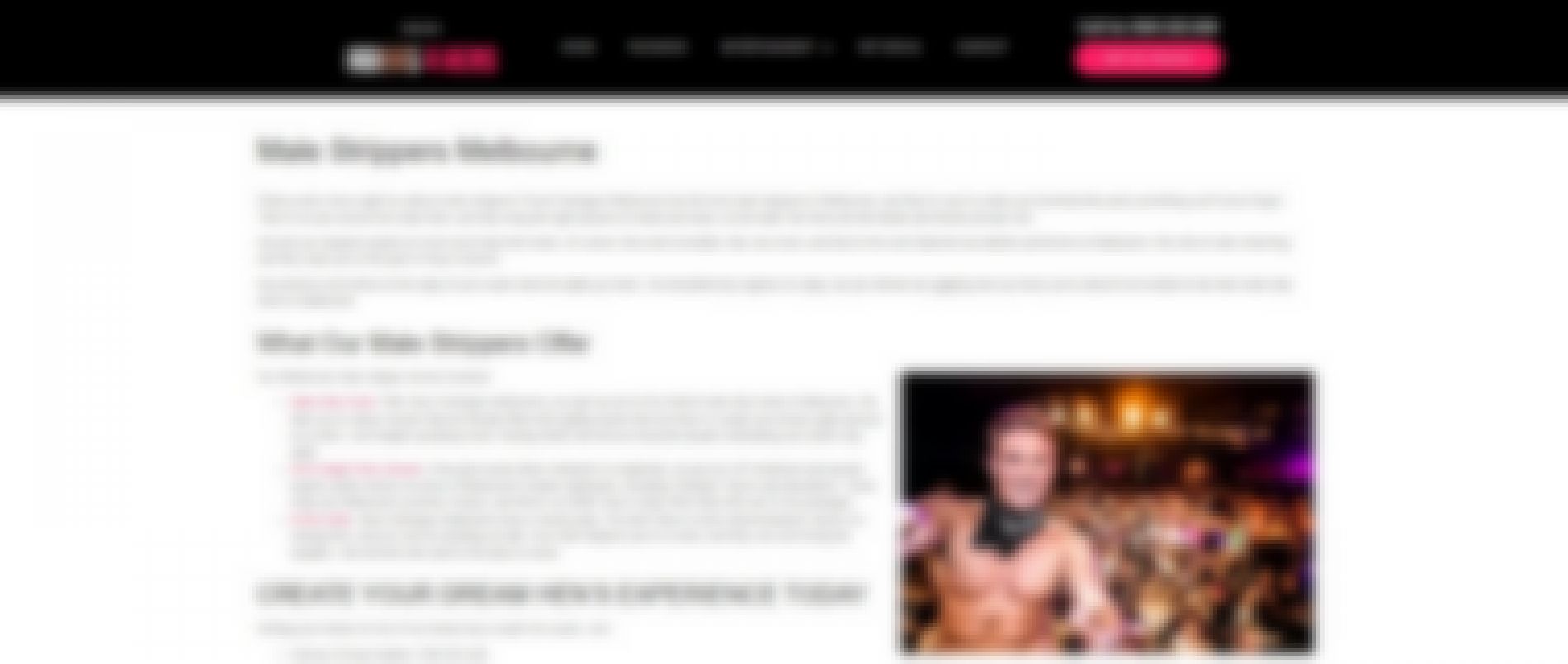 hunks 4 hens male strippers melbourne